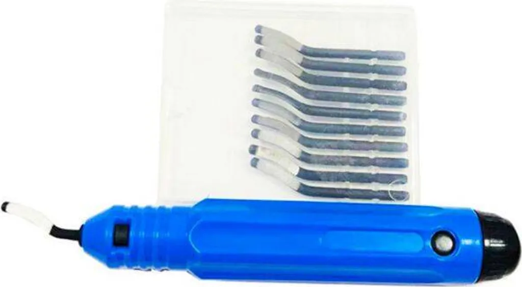 KRAFT&DELE Ébavureur universel KD10043 avec 10 lames de rechange HSS