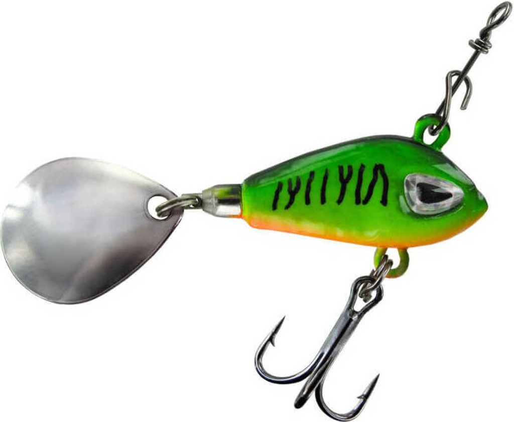 Jenzi Phantom-F Spinner Jig 3,5cm 14g UV Dark Green Tiger