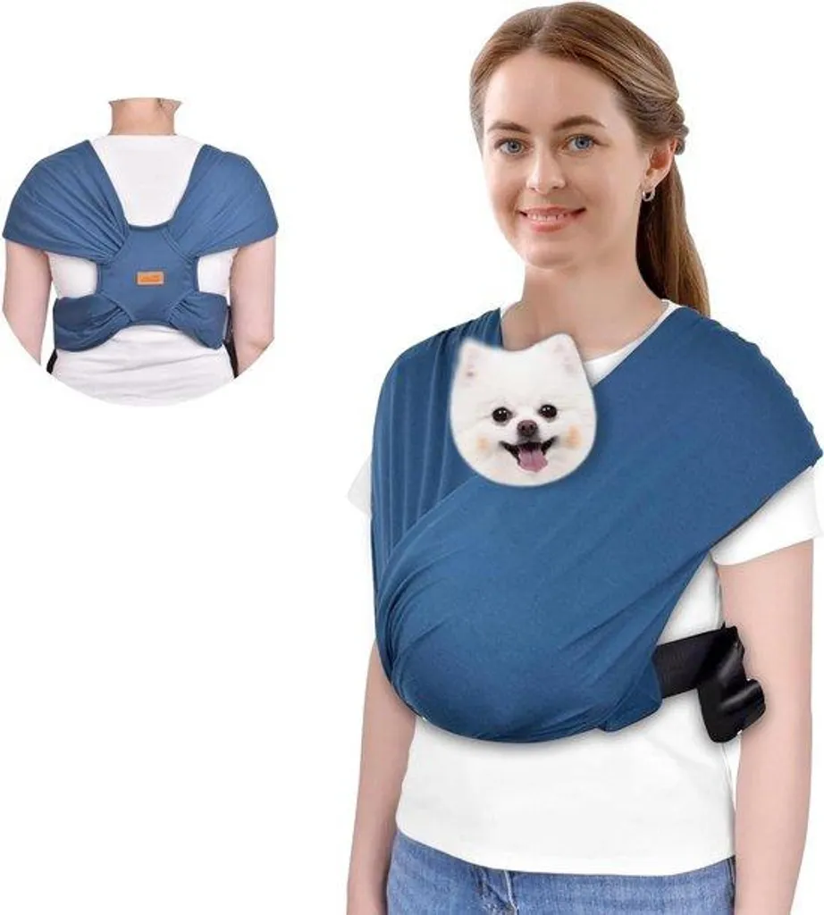 Sac à dos pour chien orienté vers l'avant avec sangles de maintien dos