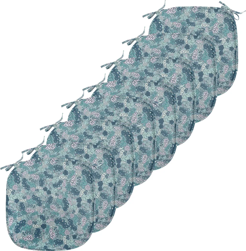 Coussins de chaise anti-glisse lot de 8 imperméables 40x40 cm mauves