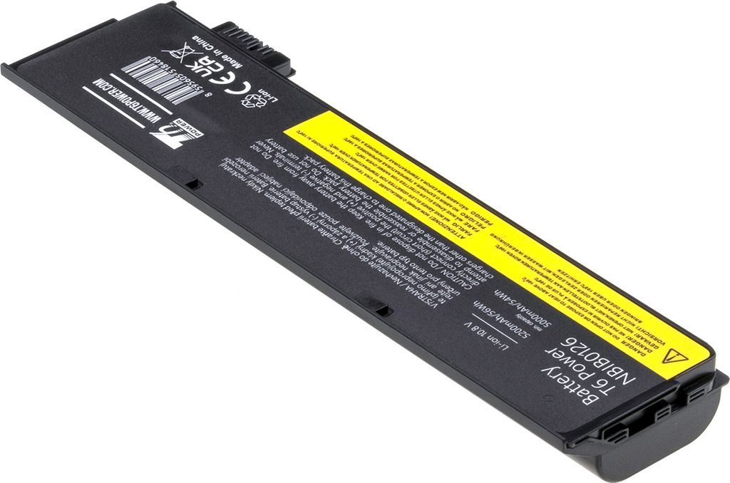 Baterie T6 Power pro Lenovo ThinkPad T470, Li-Ion, 10,8 V, Obrázek produktu 2