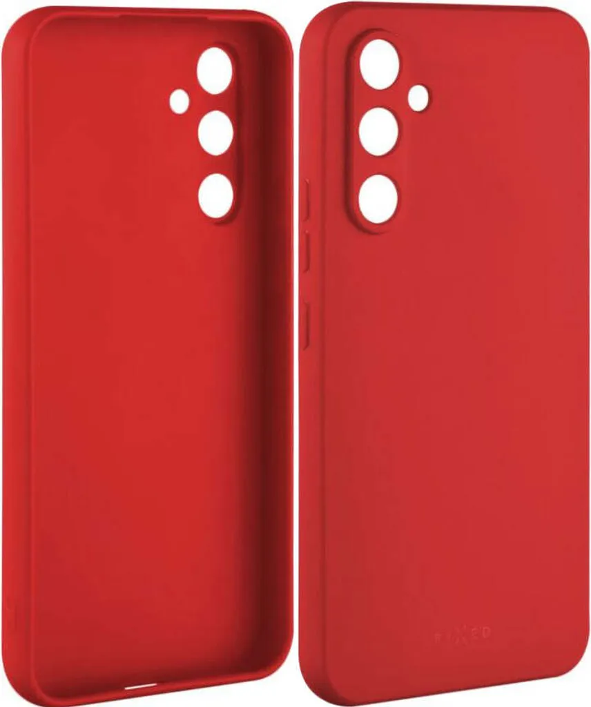 Custodia Samsung A54 5G Rossa Gommata - Protezione Sicura e Lavabile