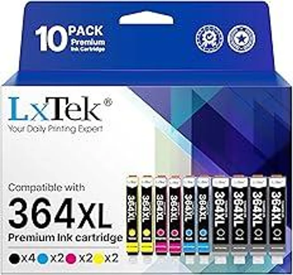 Offerta 10 Cartucce 364XL LxTek Compatibili HP 364 per Foto e Compiti