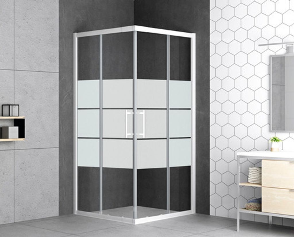 form&style Eckeinstieg SAMOA 80-90 cm Dekor Querstreifen Produktbild 
