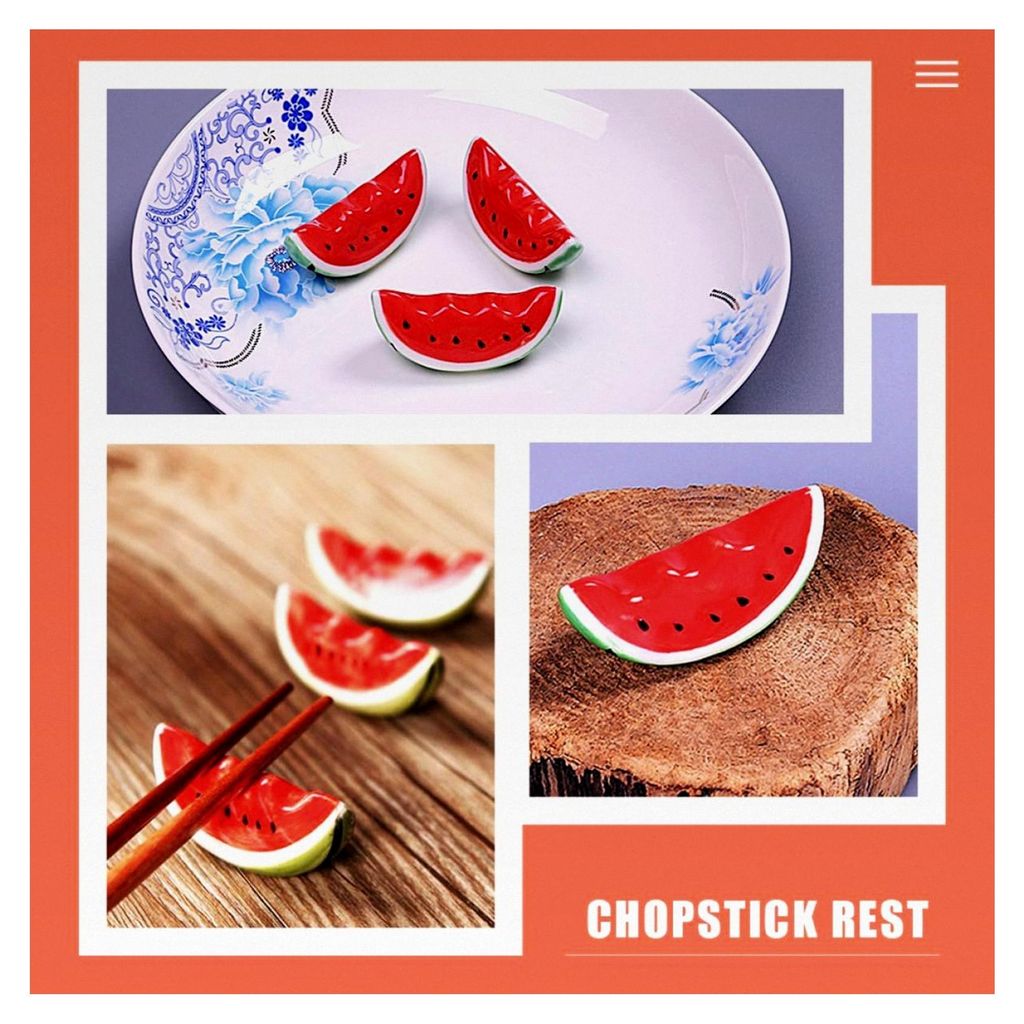 3 Stück Keramische Essstäbchenhalter für Besteckablage
