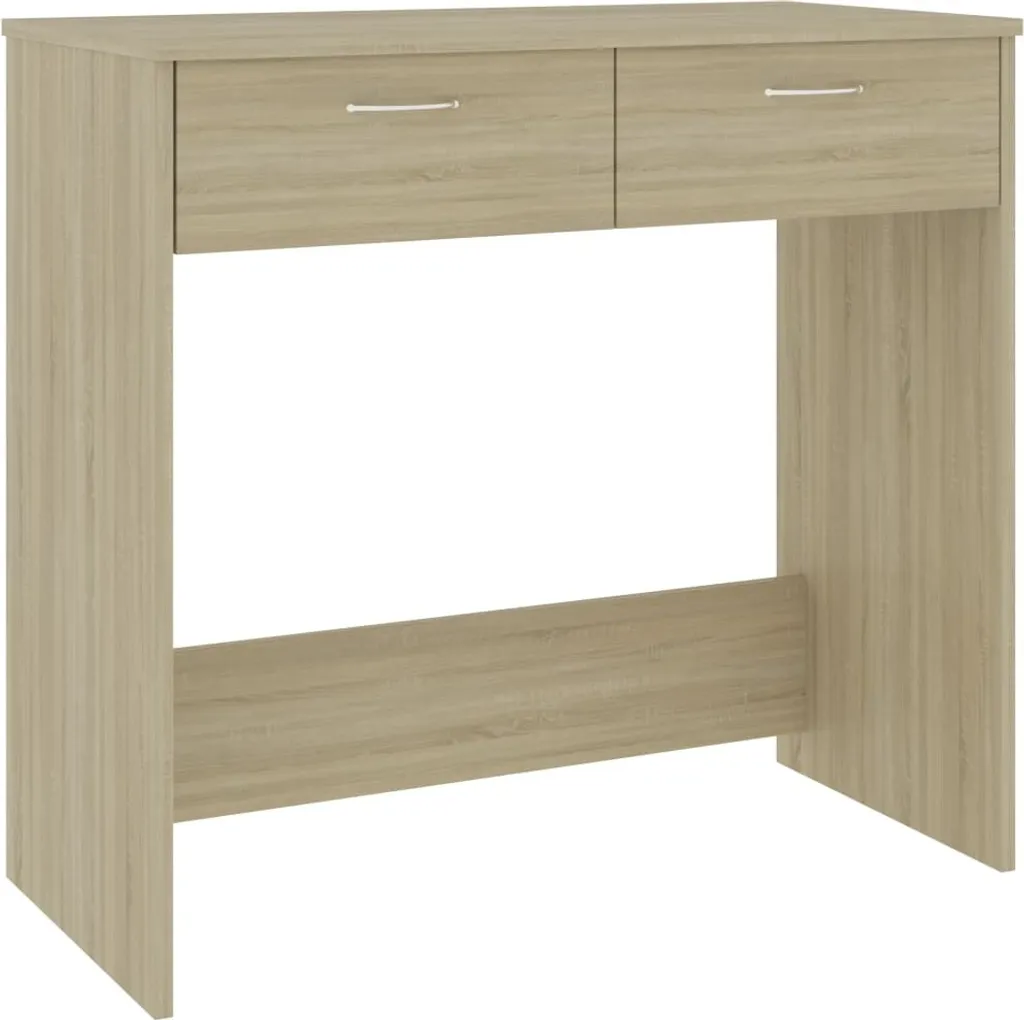 Petit bureau minimaliste 80x40 cm décor Chêne Sonoma bois aggloméré