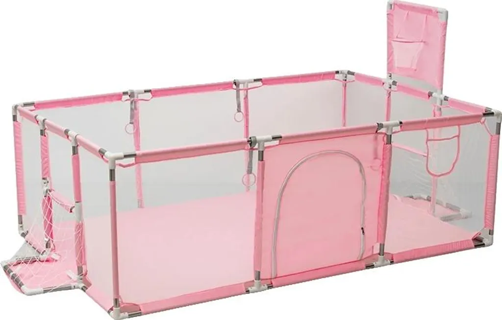 Aire de jeux Rosa 2 net pliable avec barrières et parois transparentes
