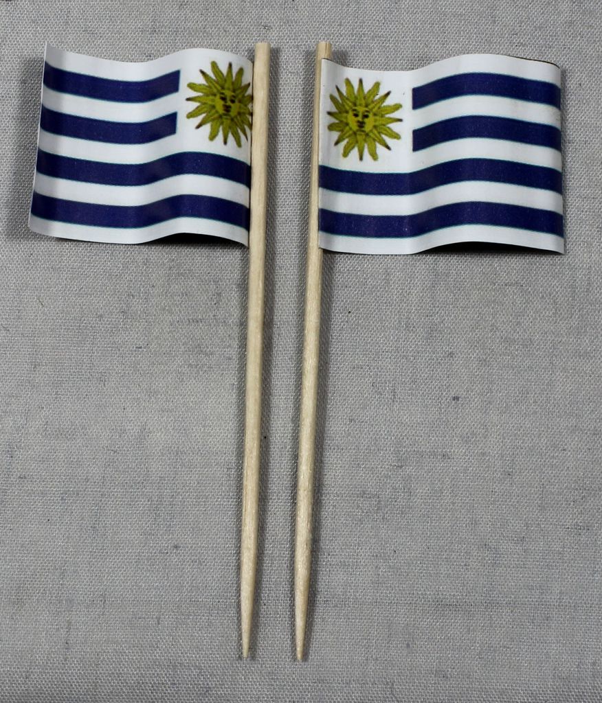 Party-Picker Flagge Uruguay Papierfähnchen in Produktbild 