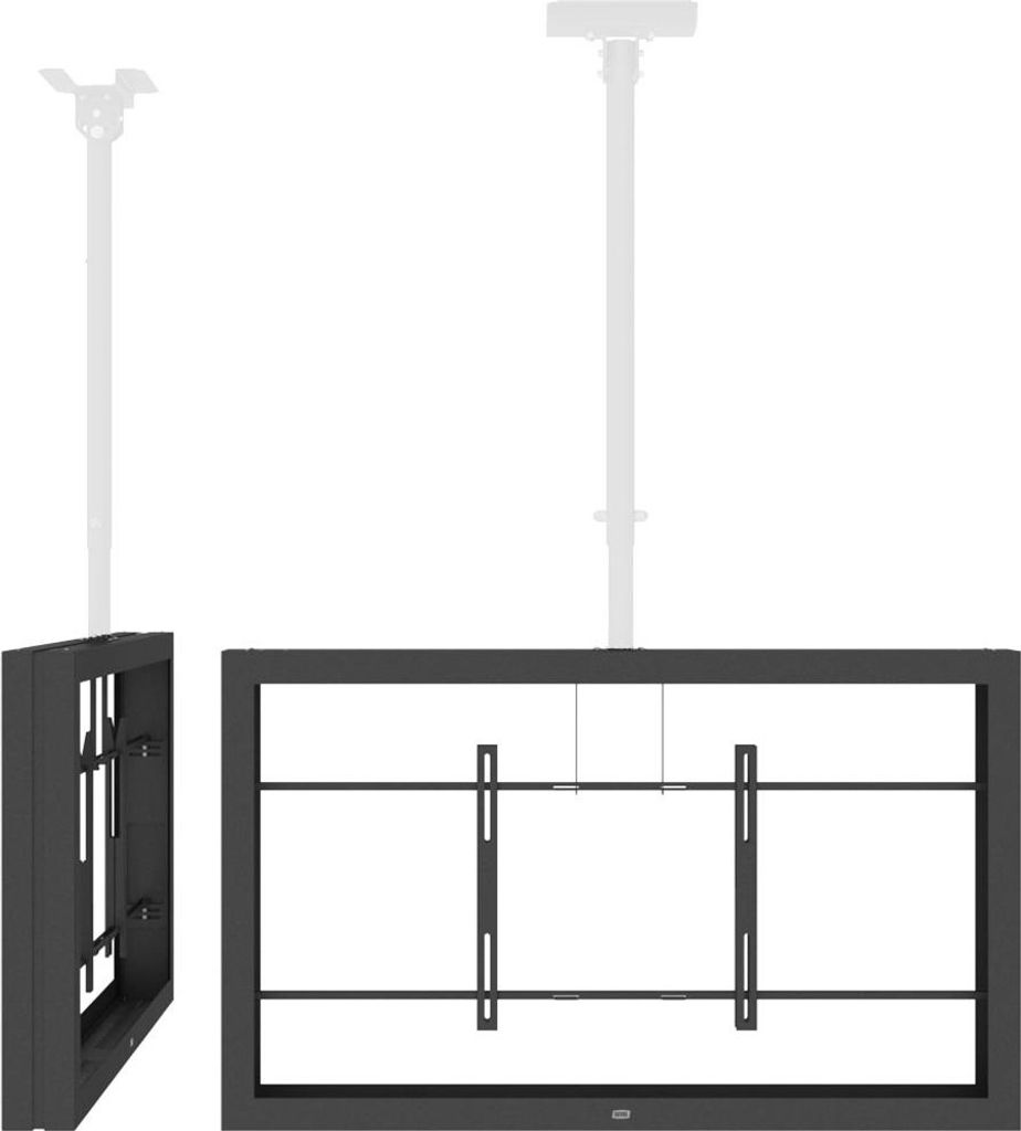 SMS 703-015-1 Decken-Gehäuse, für 55'' Displays, Querformat, schwarz