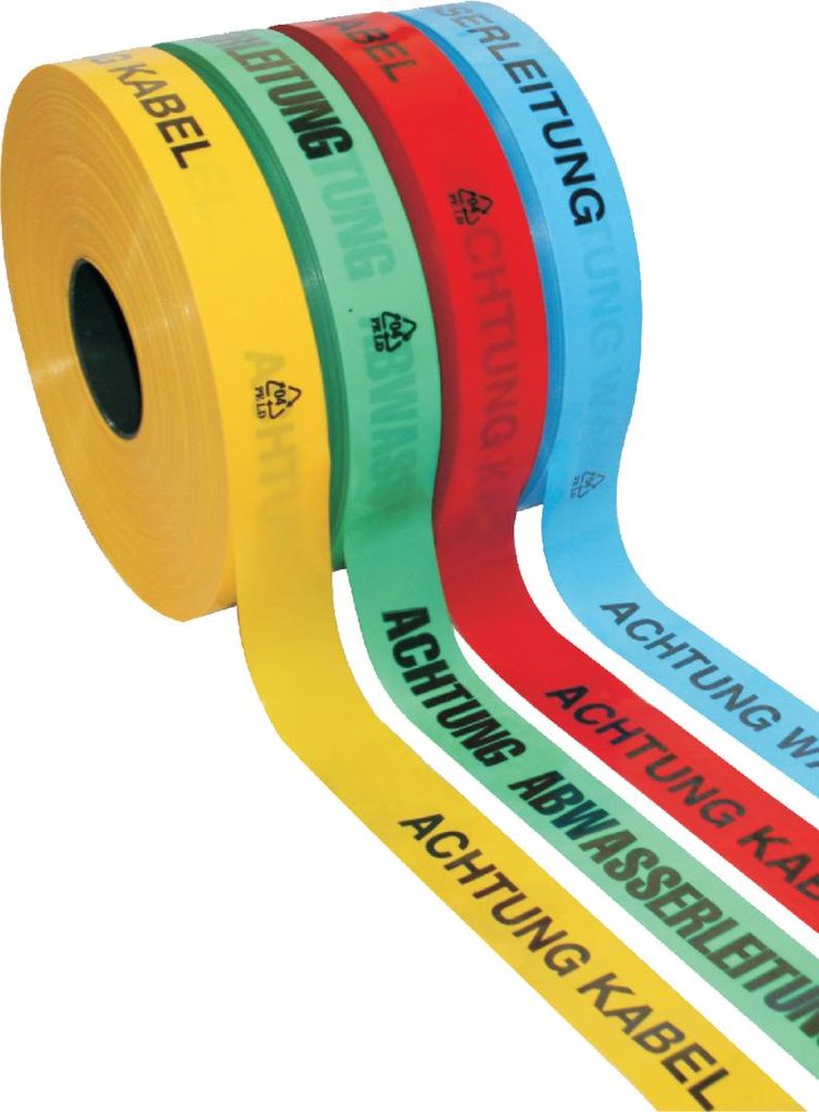 Kelmaplast Trassenwarnband Rollenbreite 40mm Aufdruck Produktbild 