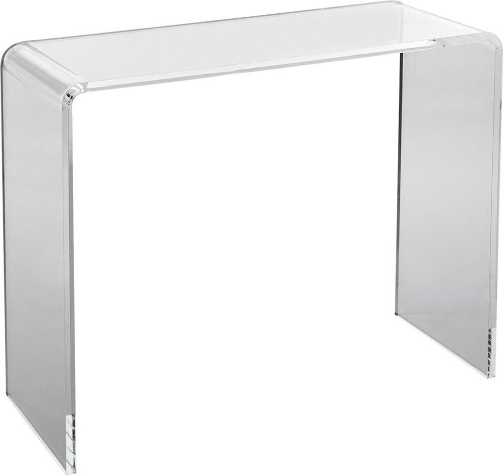 Acrylic Console Table, Clear Acrylic End Table, Transparent Acrylic Side Table 37.95x15x29.13 inch, for Foyer, Living Room, Dining Room