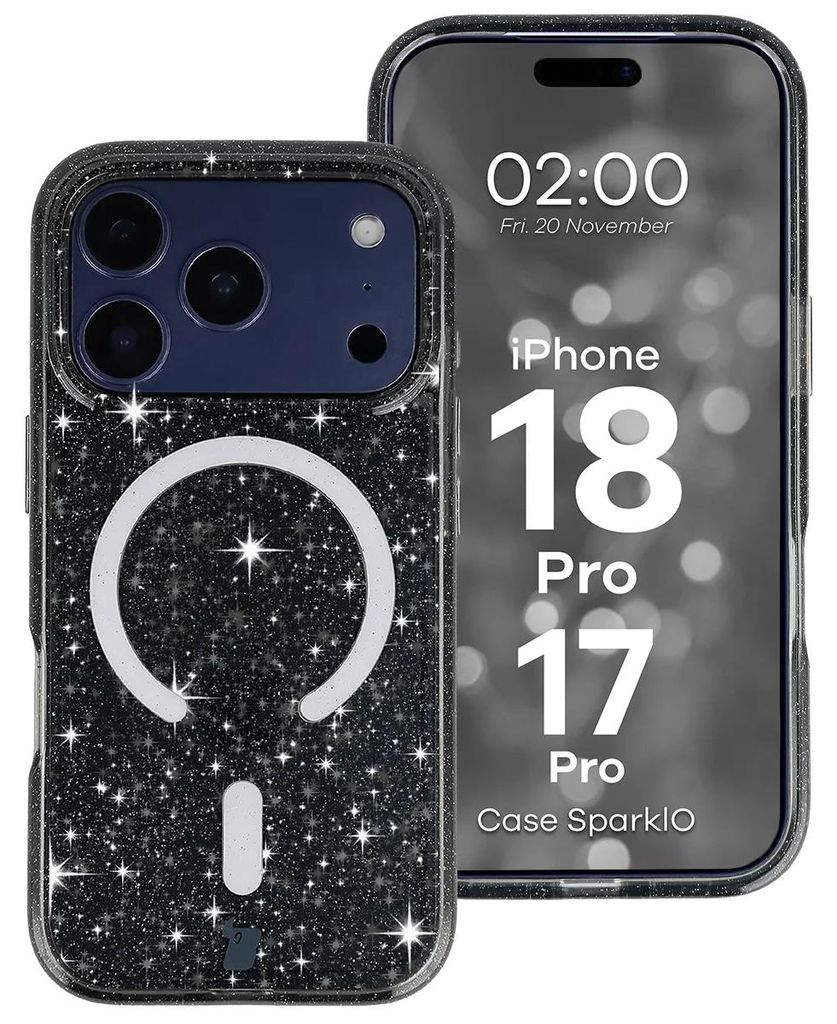 Glitzer Hülle mit Magnetring für iPhone 18 Pro / 17 Pro, Produktbild 