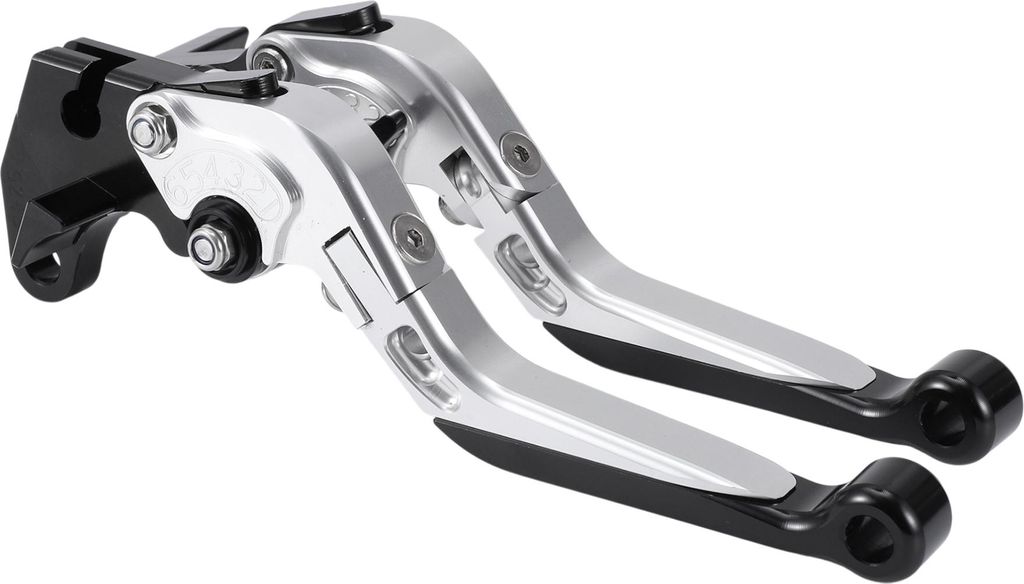 Kurz Lang Bremse Kupplung Hebel für Yamaha MT125 2014-2021 6 Stellung Motorrad Lenker Bremshebel Aluminium Legierung Silber Ton Griff Schwarz Ende
