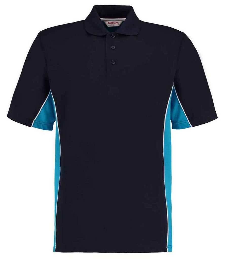 Kustom Kit - Poloshirt für Herren, Klassisch LT5523 (S) (Marine/Türkis/Weiß)
