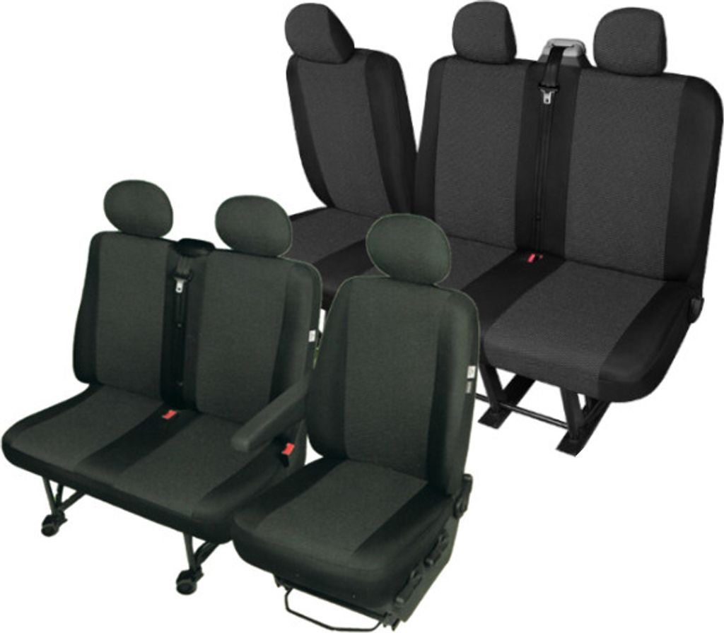Renault Trafic 2 6-Sitze Sitzbezüge Sitzschoner klappbare Produktbild 