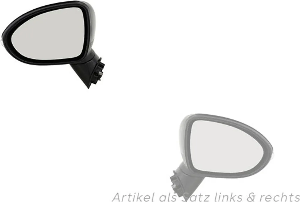 Paire de Rétroviseurs Noirs pour Kia Rio UB dès 2011 - Pack Gauche Droite