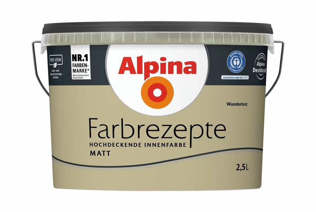 Alpina Farbrezepte Wanderlust matt 2,5 Liter Produktbild 