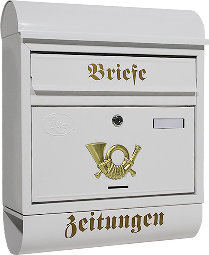 Briefkasten Postkasten Zeitungsrolle Katalogeinwurf Antik Produktbild 1