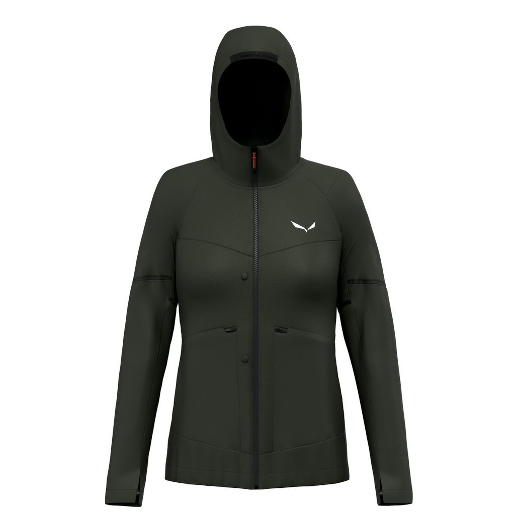 Puez Hemp Durastretch Hybrid 2 in 1 Jacke Damen - Salewa, Farbe:5280-dark olive, Größe:48