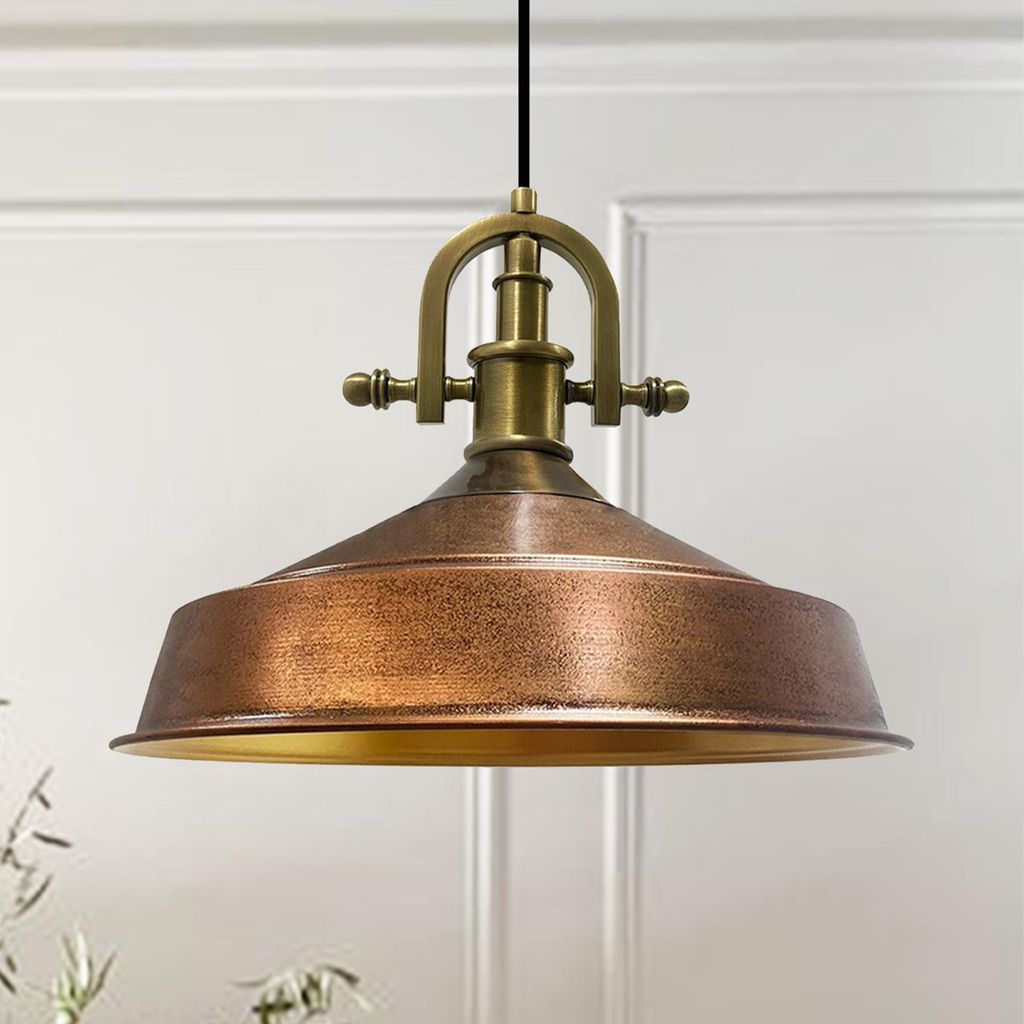 Pendelleuchte | Asletl-Marine | Metall Pendelleuchte Industrial Kupferfarbe Vintage Hängelampe