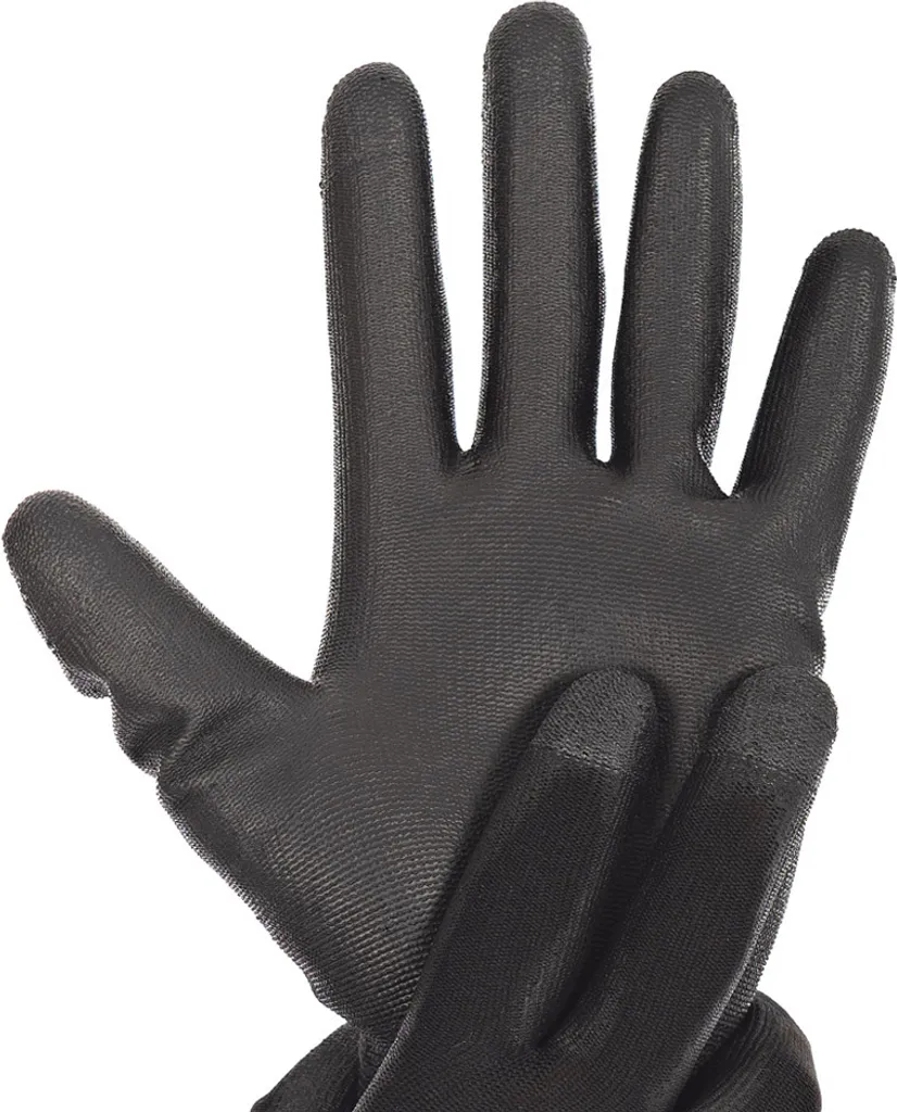 Gants de Manutention Fine Black Ace Touch en Nylon et Polyuréthane T8