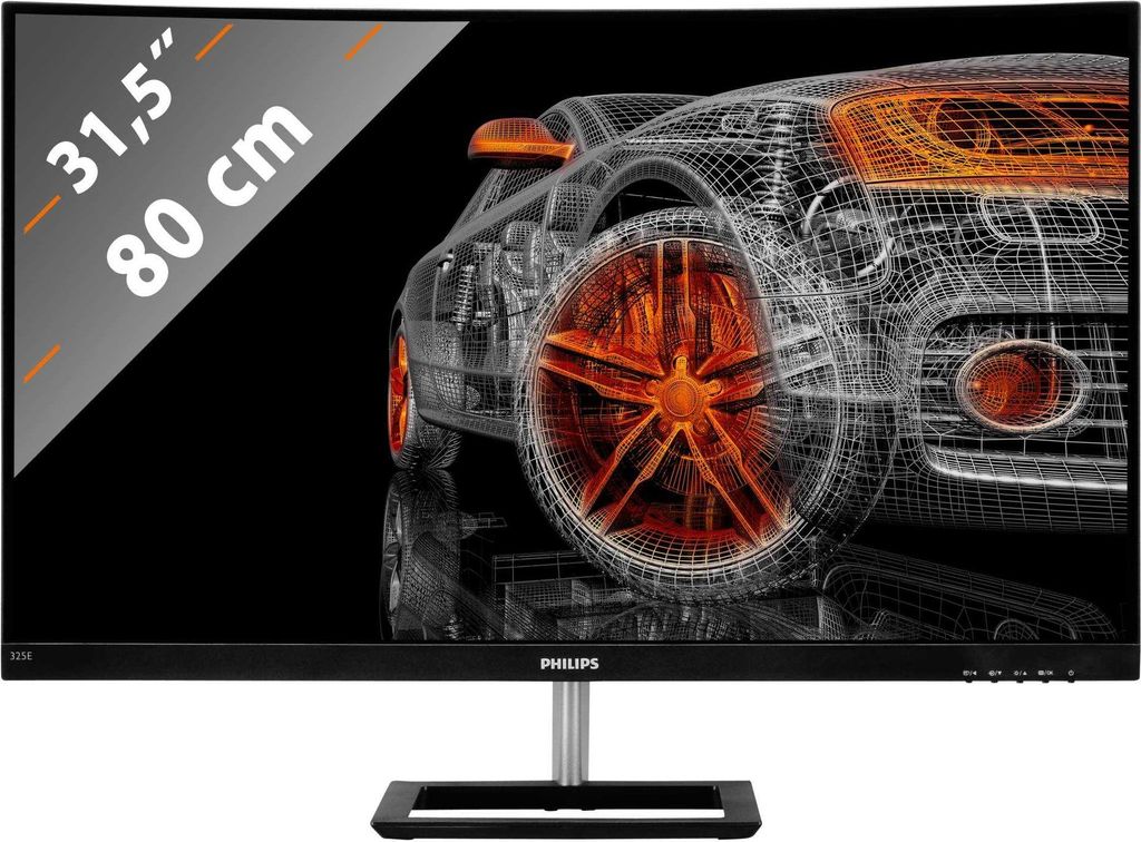 Philips E-line 325E1C - LED-Monitor - gebogen - 81.3 cm (32") (31.5" sichtbar) - 2560 x 1440 QHD - VA