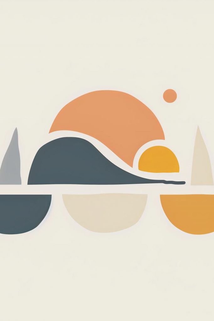Plakat 61x91,5cm Hügel der Erhebungen