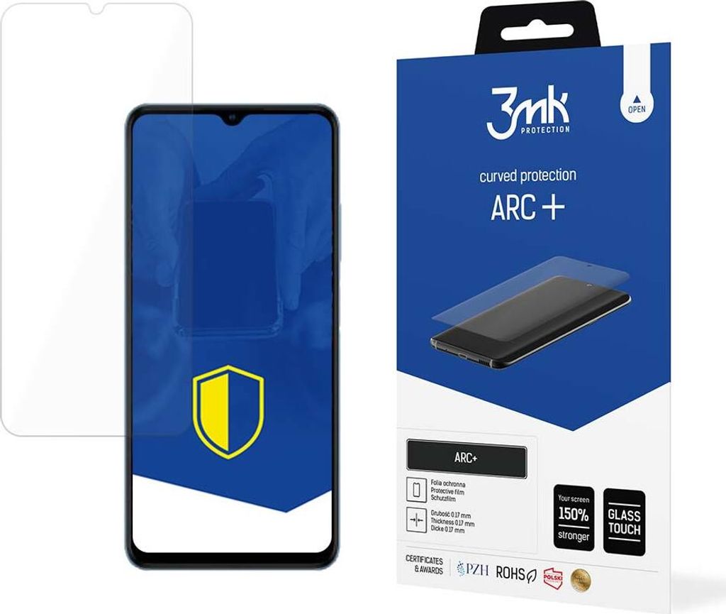 3mk Display Schutzfolie ARC+ für ZTE Blade A72 5G 0,17mm Self-Heal