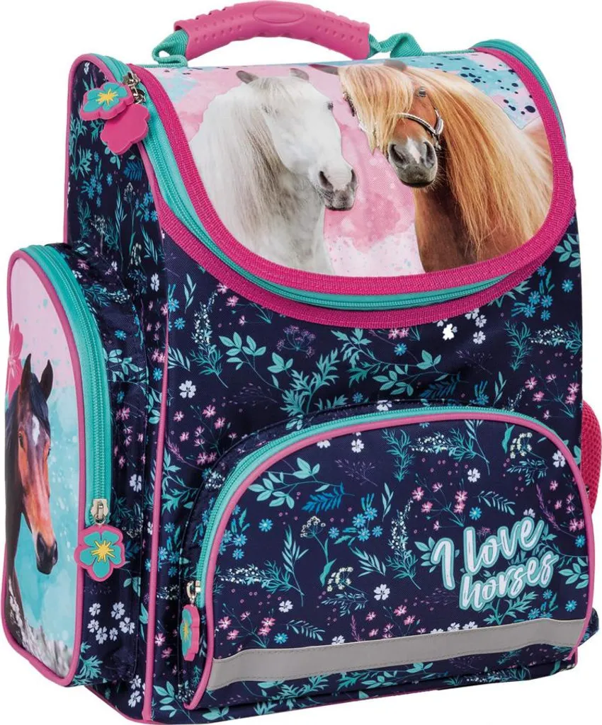 Sac à livres chevaux pour la rentrée - Cartable fille et garçon CE1