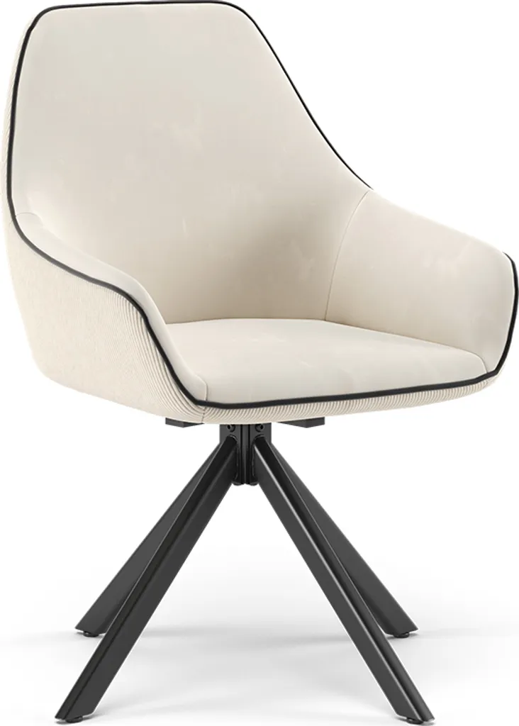 Fauteuil Salon Beige Vicco Eleganza 60x89cm Confort Dos Modèle 53203
