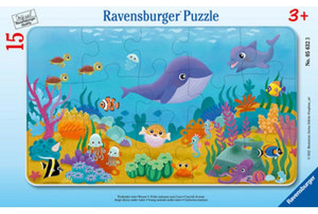 Puzzle RAVENSBURGER Animali sotto il mare 15 pezzi Immagine del prodotto 