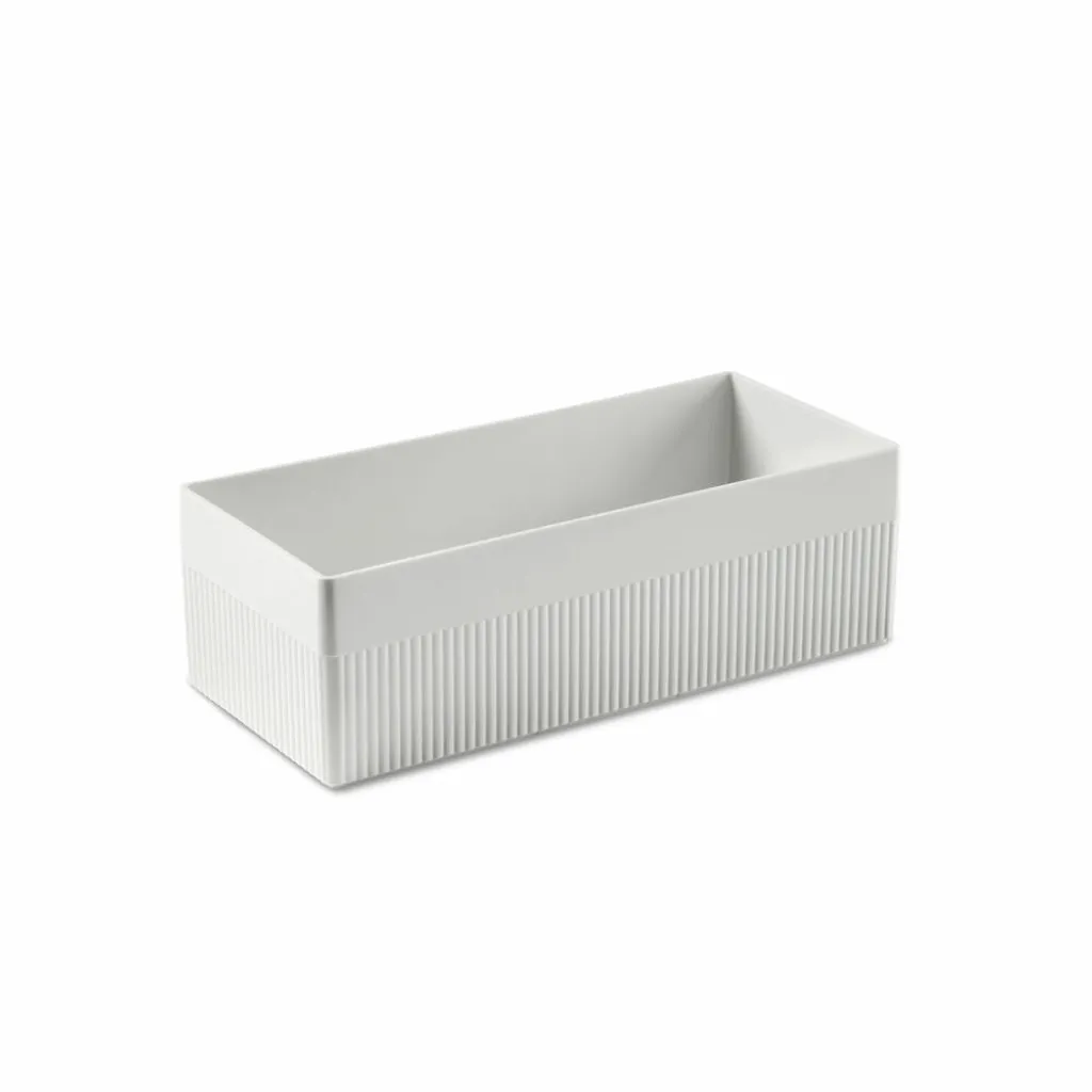 Authentics Stapelbox Kali L, Aufbewahrungsbox, ABS, Weiß, 28.5 x 12 x 9 cm, 1300378