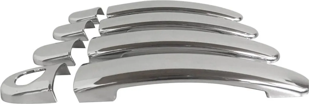 Coperchio maniglia porta tappi maniglia per VW Tiguan 2007-2016 4 porte cromo ABS argento 8x