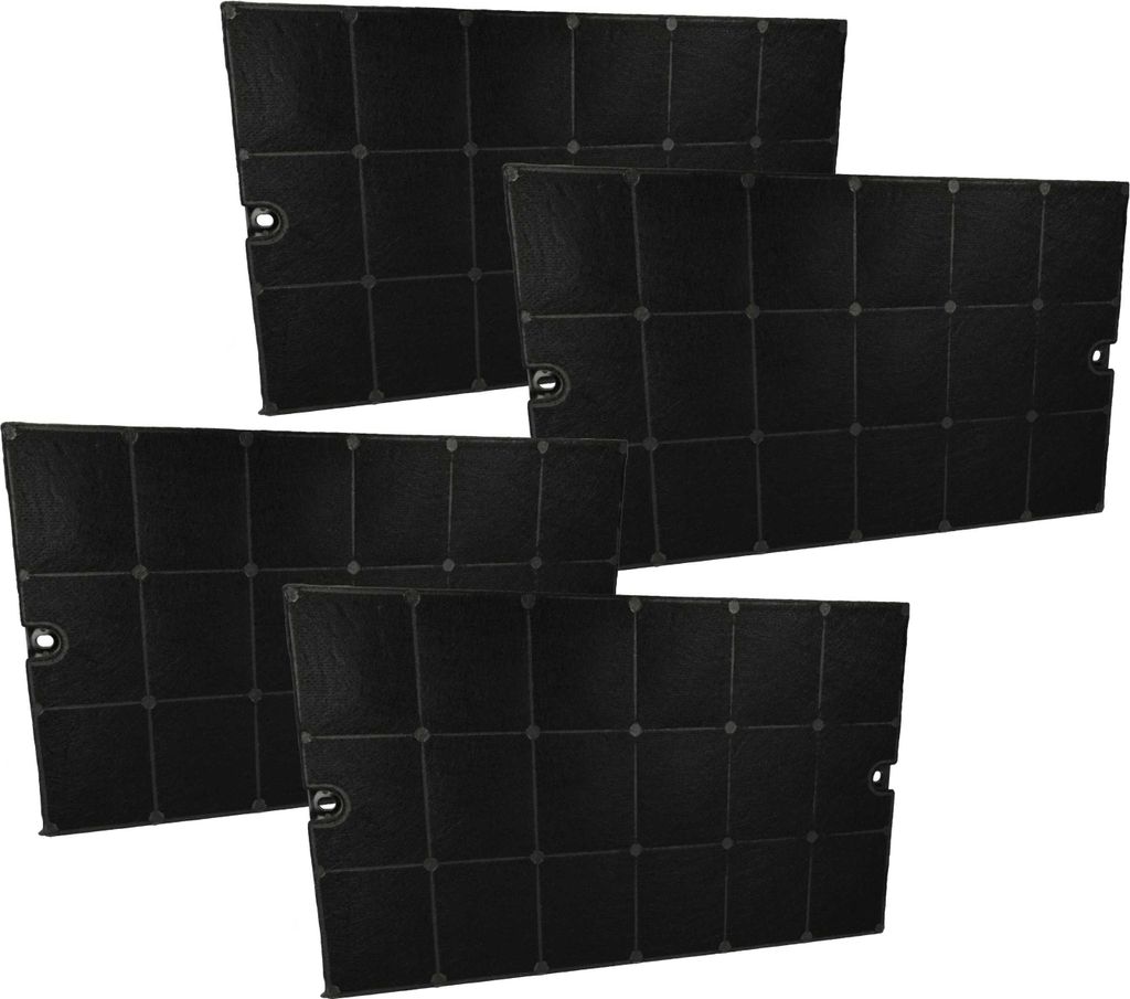 vhbw 4x Aktivkohlefilter kompatibel mit AEG 9509 D- B, 9509 D- M Dunstabzugshaube