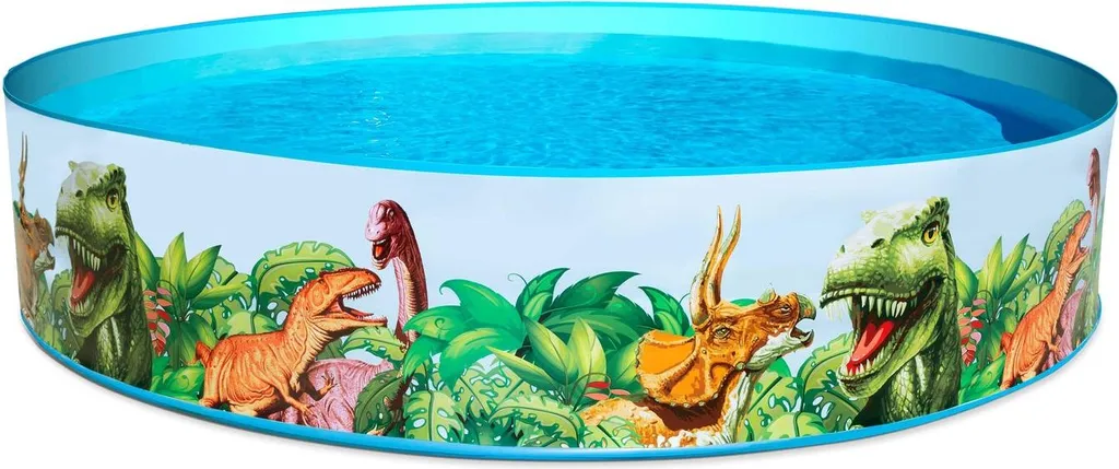 Fini les Crevaisons : Piscine Dinosaure 244x46 cm à Parois Rigides Fixes
