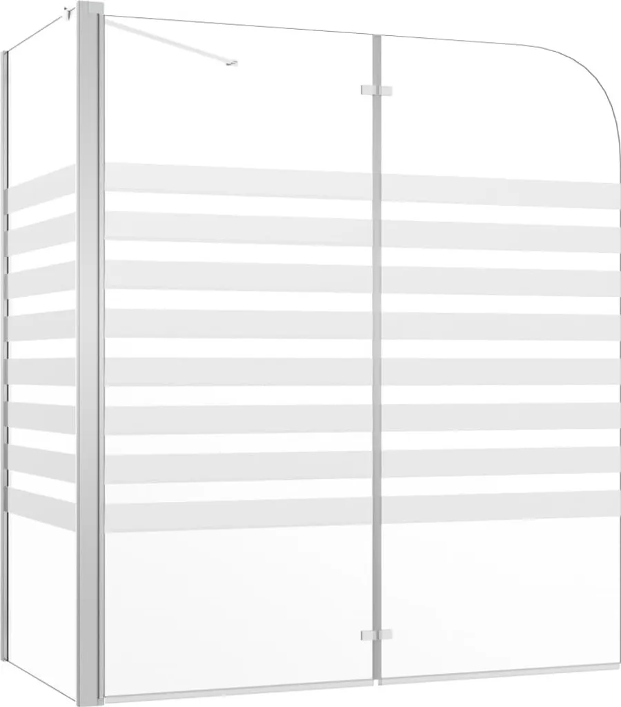 Pare-douche fixe verre trempé rayé 120 cm - Paroi de douche sécurit