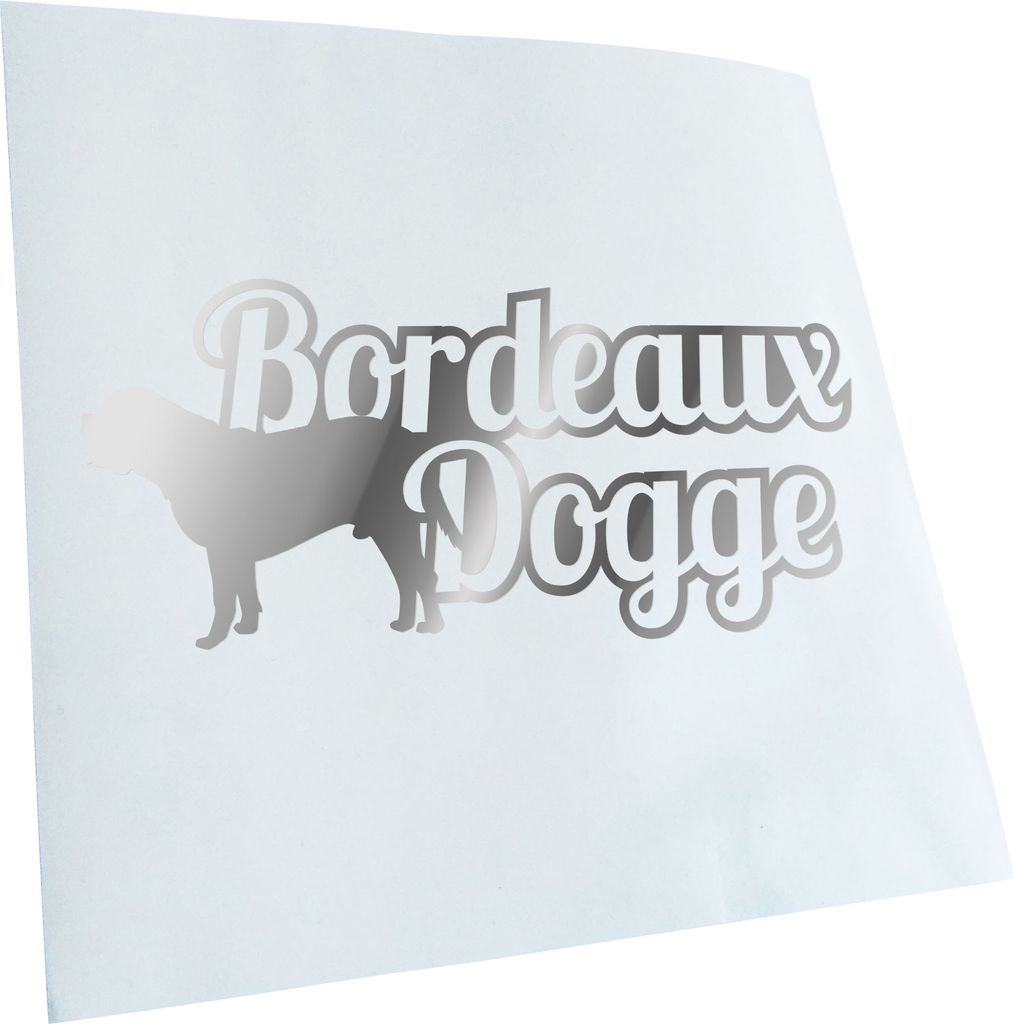 Kiwistar - Autoaufkleber - Dogue de Bordeaux mit Name Heckscheibenaufkleber - Aufkleber für Auto Kfz Fahrrad, LKW, Truck Mofa