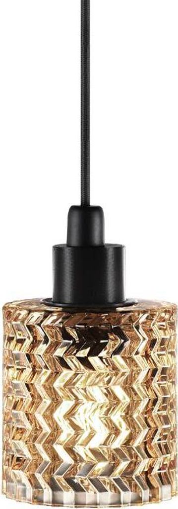 Hollywood Hängelampe Pendellampe Ø 10 cm Klar / Schwarz Produktbild 7