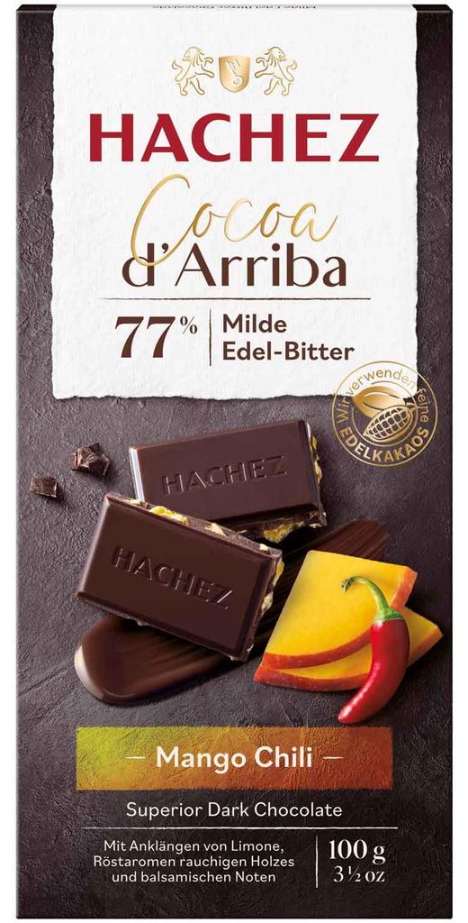 Hachez Cocoa d Arriba Mango Chili Tablette de chocolat Image du produit 