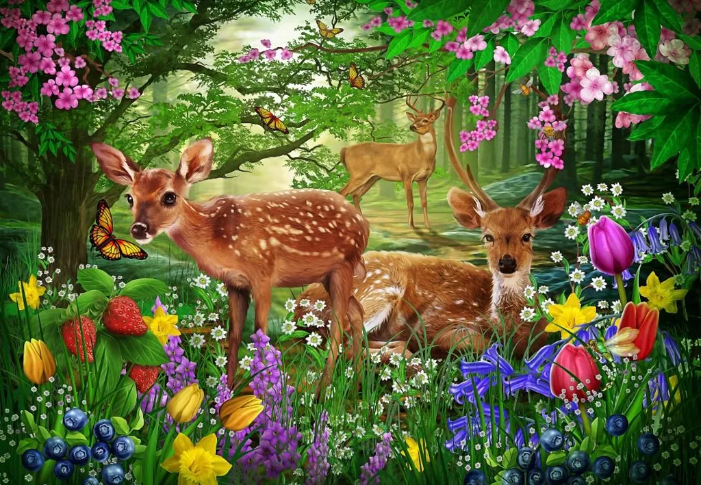 Puzzle 1000 pièces antistress découpe parfaite Spirit of Spring