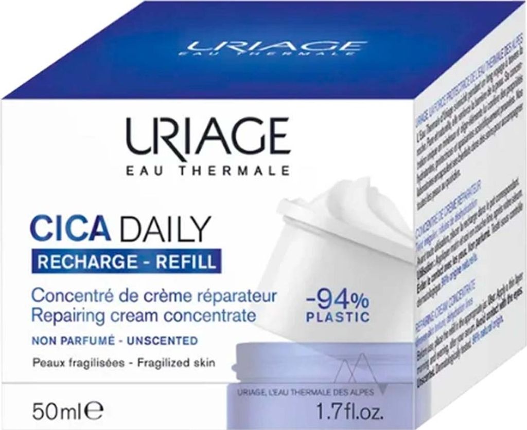 Uriage Cica Daily regenerierende Creme Repairing Cream Concentrate Refill 50 ml
