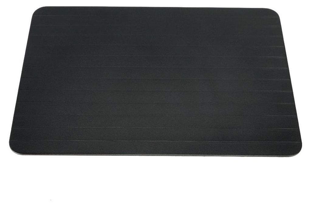 Schnellauftauplatte aus Metall, lebensmittelecht, Fleischauftauplatte, Küchenzubehör (Schwarz)