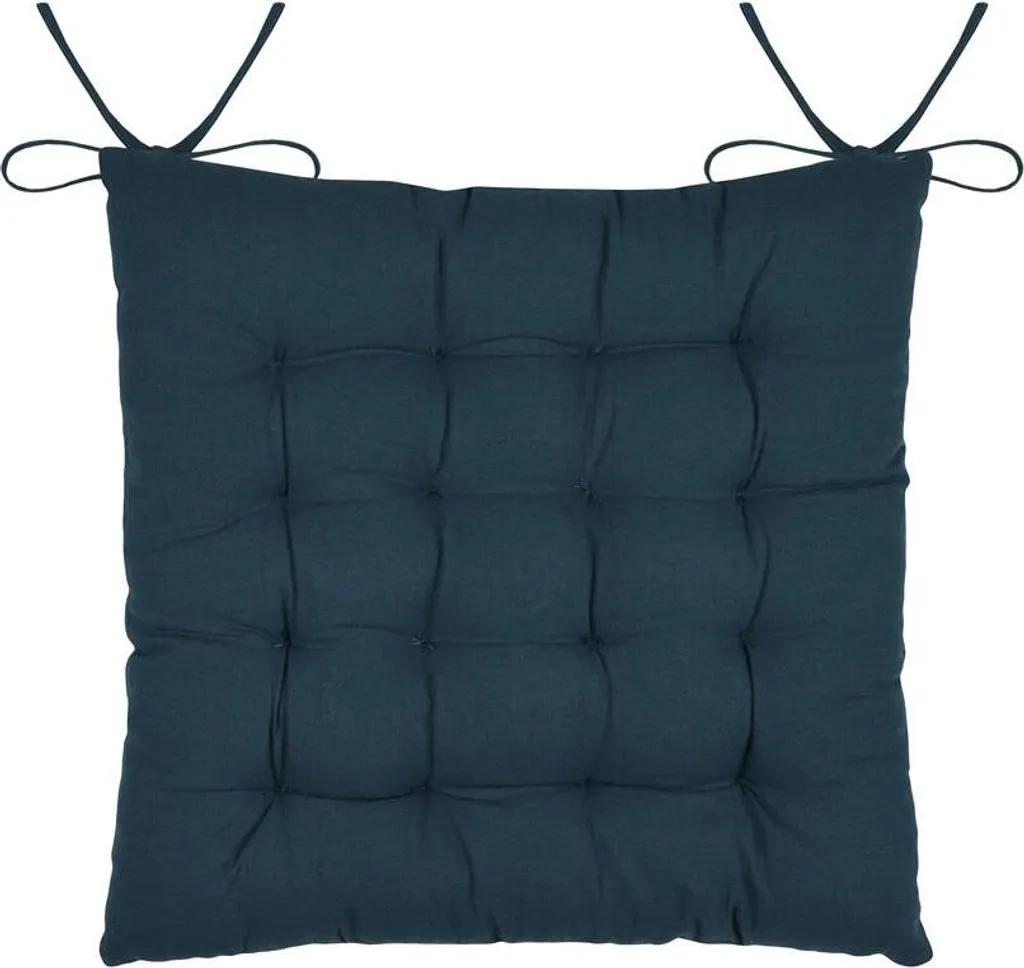 Cuscino Seduta Blu Eugenie 38x38x4 cm - Resistente e Facile da Pulire - 3