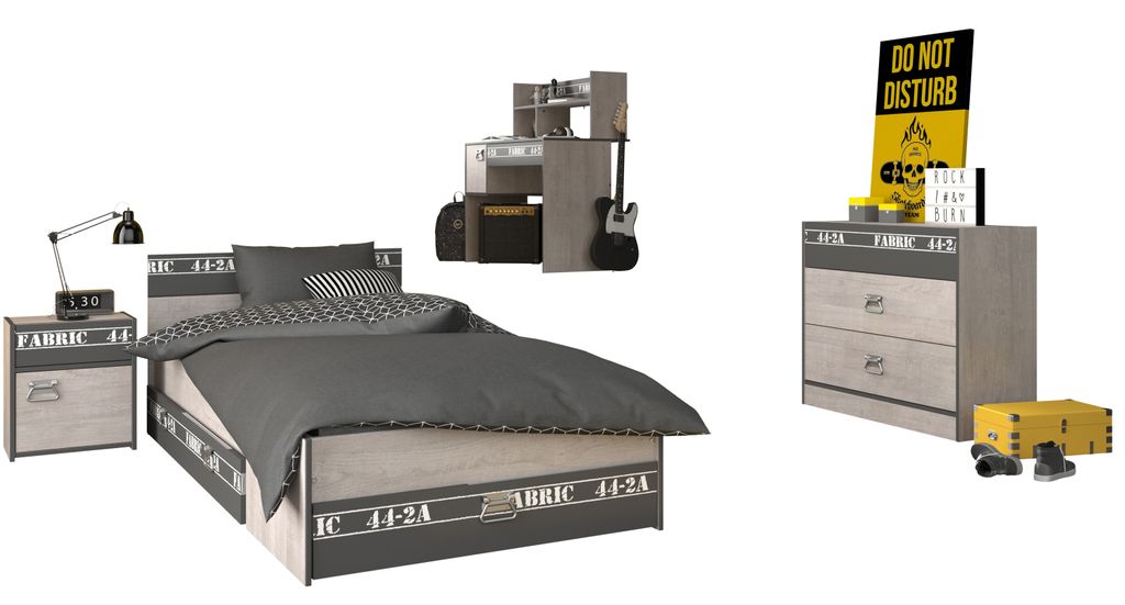 Jugendzimmer 5-teilig FABRIC 13
