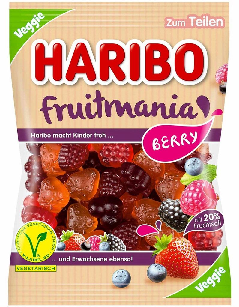 HARIBO 10046008 HARIBO fruitmania BERRY Fruchtgummi 160,0 g Zdjęcie produktu 