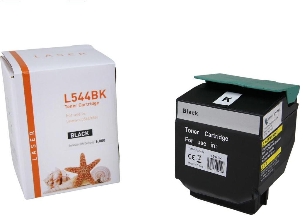 black Toner 3.4-0C544X1KG kompatibel mit Lexmark 0C544X1KG Seiten: 6.000