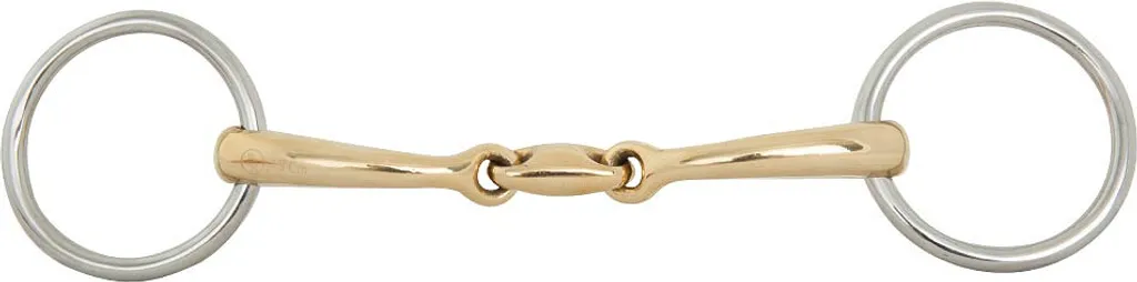 Mors inox double brisure BR 12mm : solution pour bouche sensible