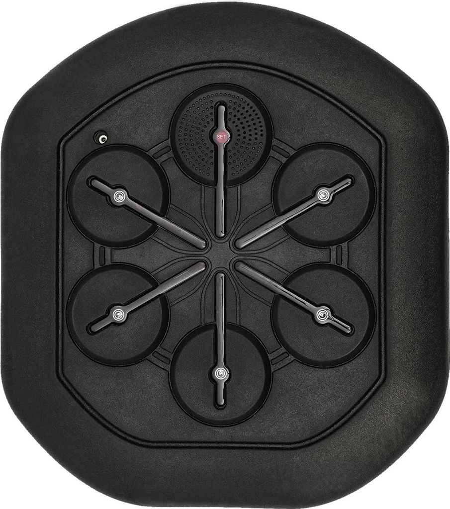 Music Boxing Machine - Wandmontierter Boxtrainer - Bluetooth - USB-Ladung 3 h - Mit Boxhandschuhen - Für Boxen/Kickboxen/Karate - Schwarz