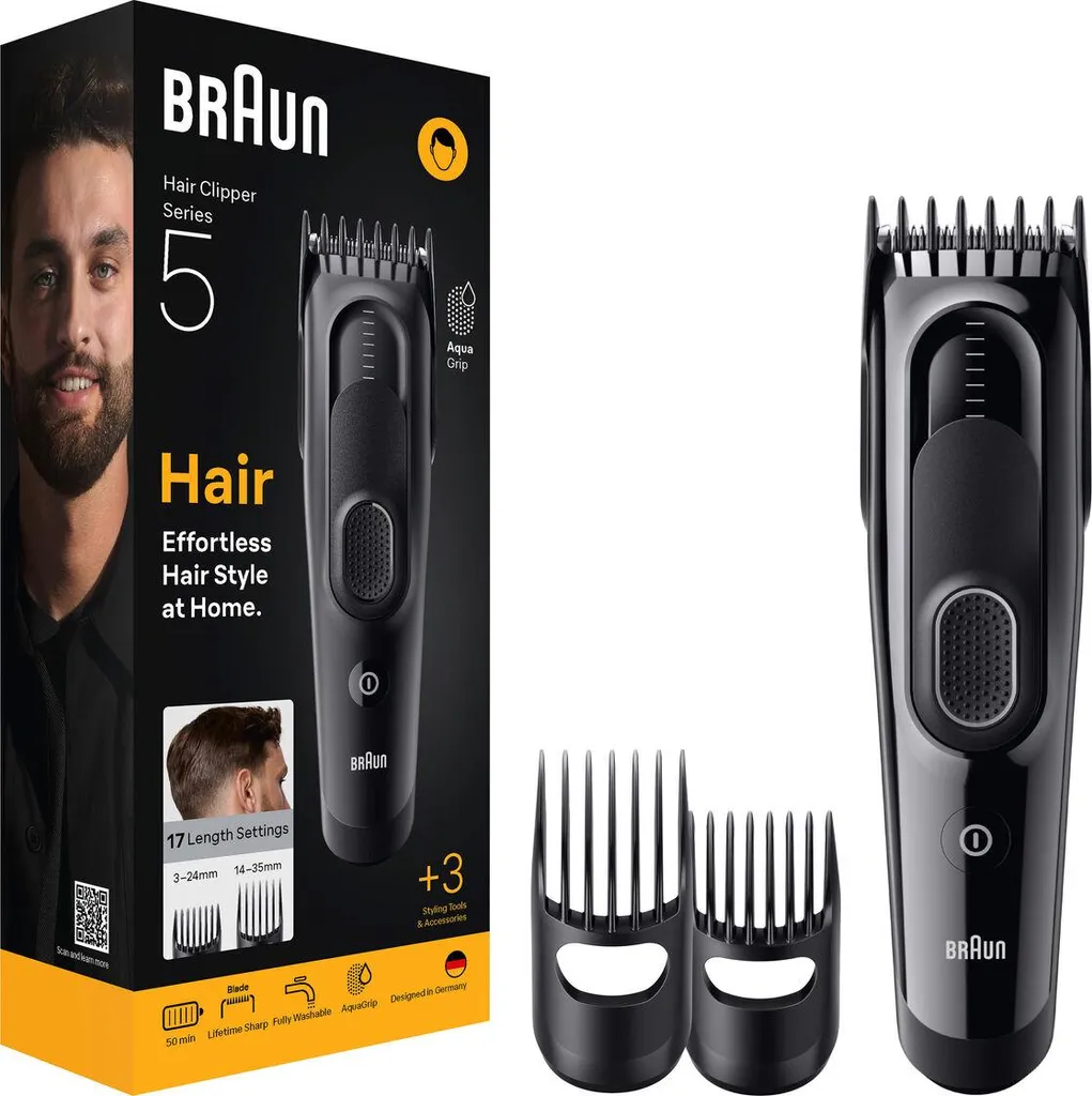 Braun HC5530 S5 Essential Tagliacapelli Professionale per Uomo