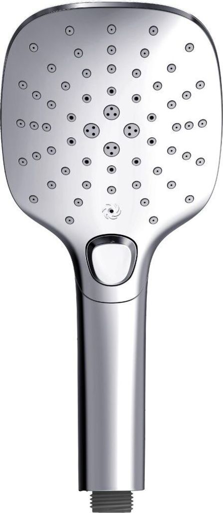 Primaster Handbrause 3 Strahlarten Water Spring quadratisch chrom wassersparend